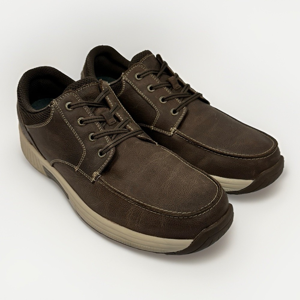 Orthofeet Leo 428 Men's 13 D Brown Leather Orthopedic Walking Comfort Shoes